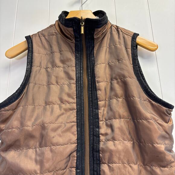 Unbranded Womens Boho Mob Wife Leopard Faux Fur Reversible Vest Size M/L Cozy - Picture 10 of 11